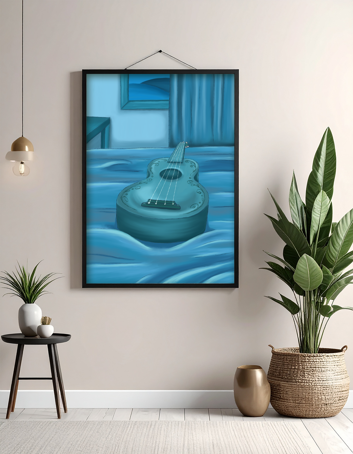 Kunst Poster Print - Ukulele Blue