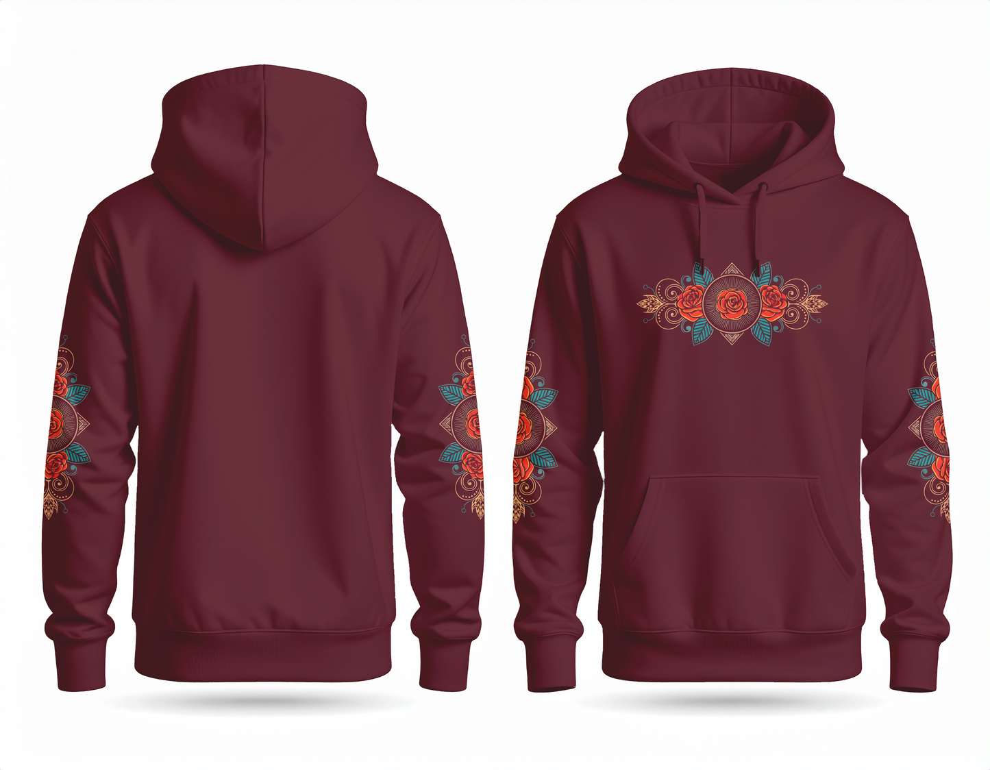 Hoodie - Rose Red