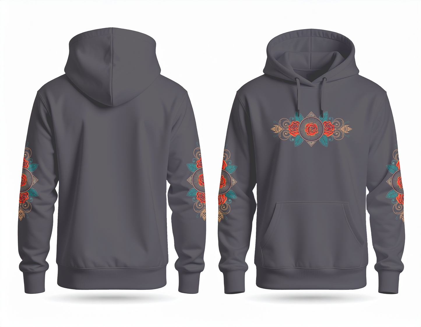 Hoodie - Rose Red