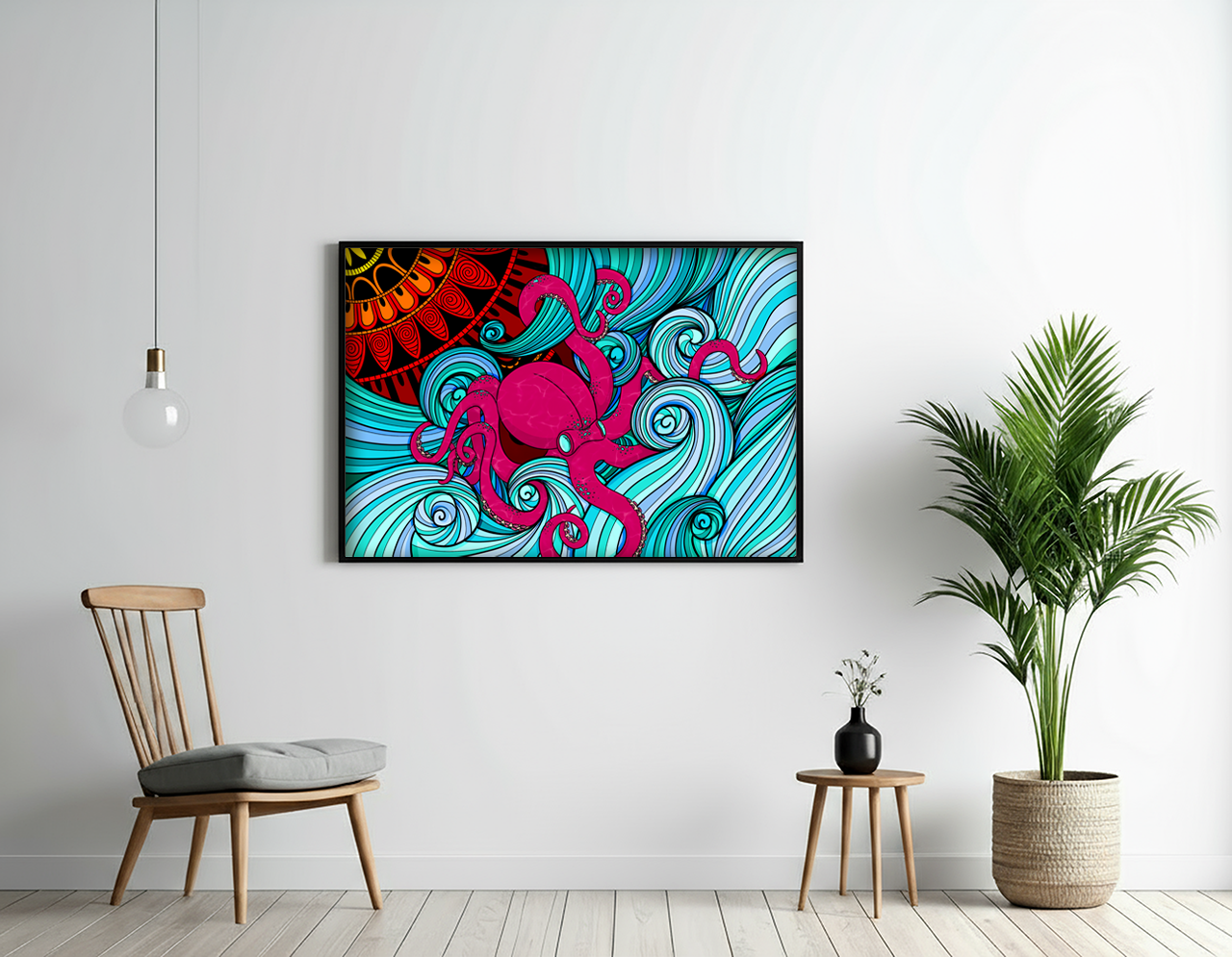 Kunst Poster Print - Octopus Waves