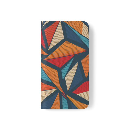 iPhone Flip Case - Abstract Triangles