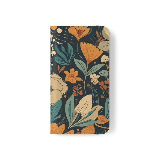 iPhone Flip Case - Floral Pattern #1