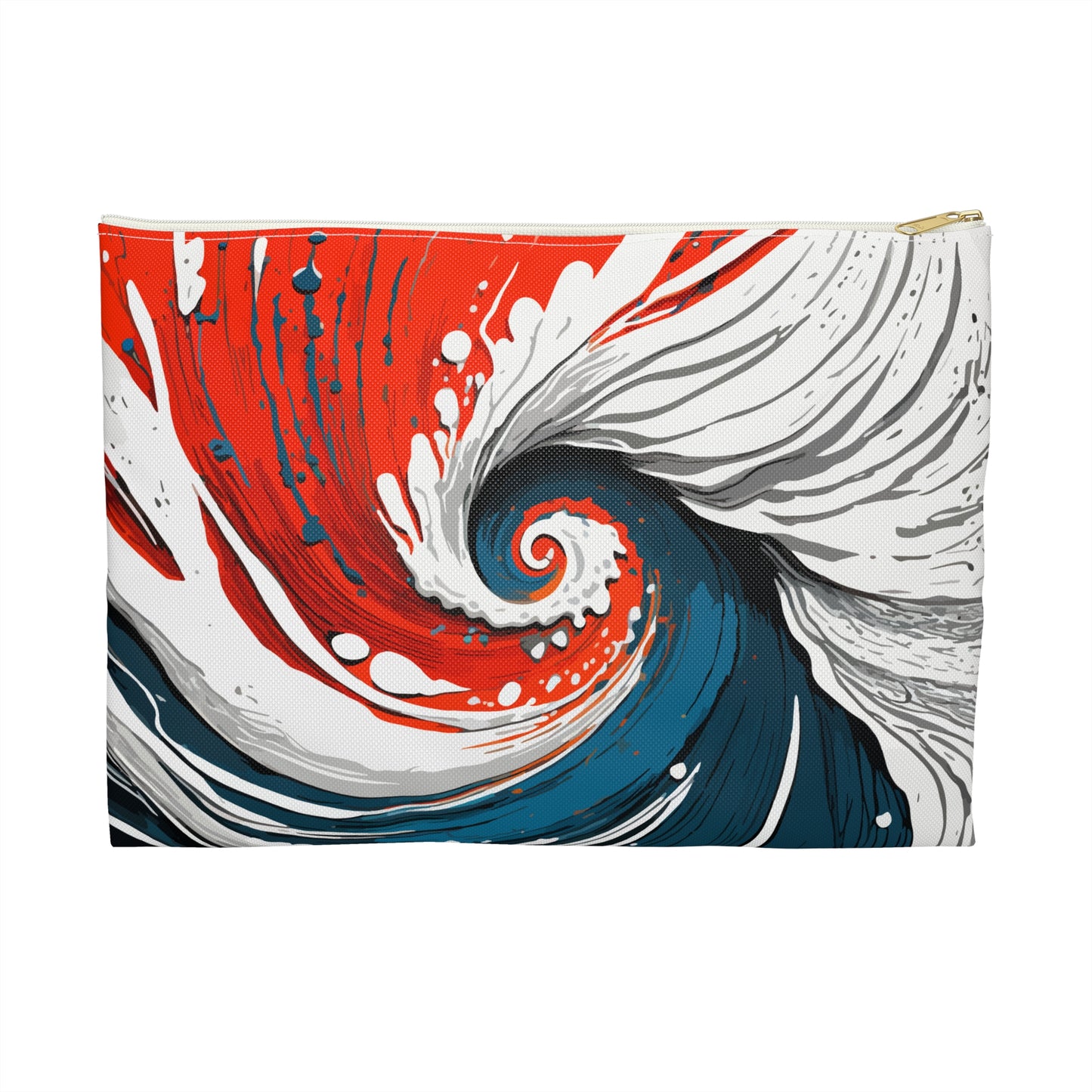 Etui - Red, white & blue wave