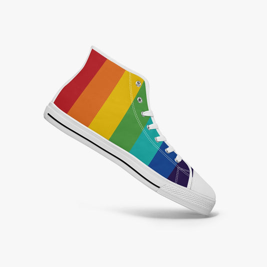 Hoge canvas sneakers - Rainbow