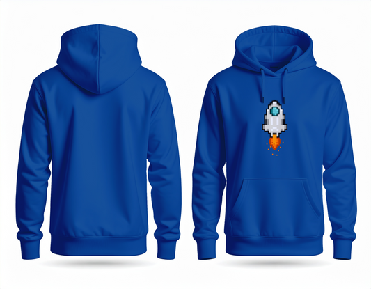 Hoodie - Pixel art Rocket