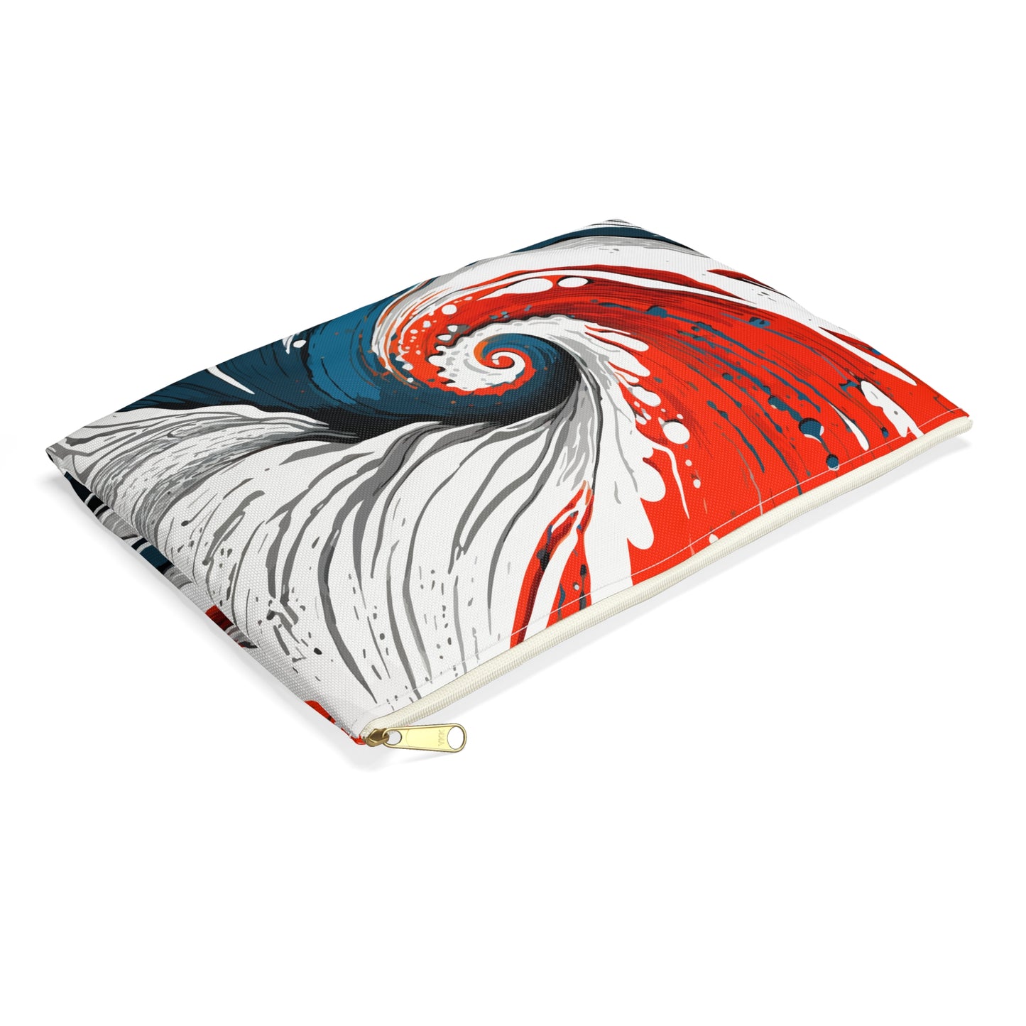 Etui - Red, white & blue wave