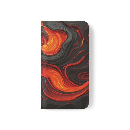 iPhone Flip Case - Molten Lava