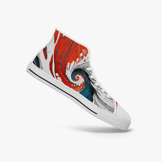 Hoge canvas sneaker - Retro Wave