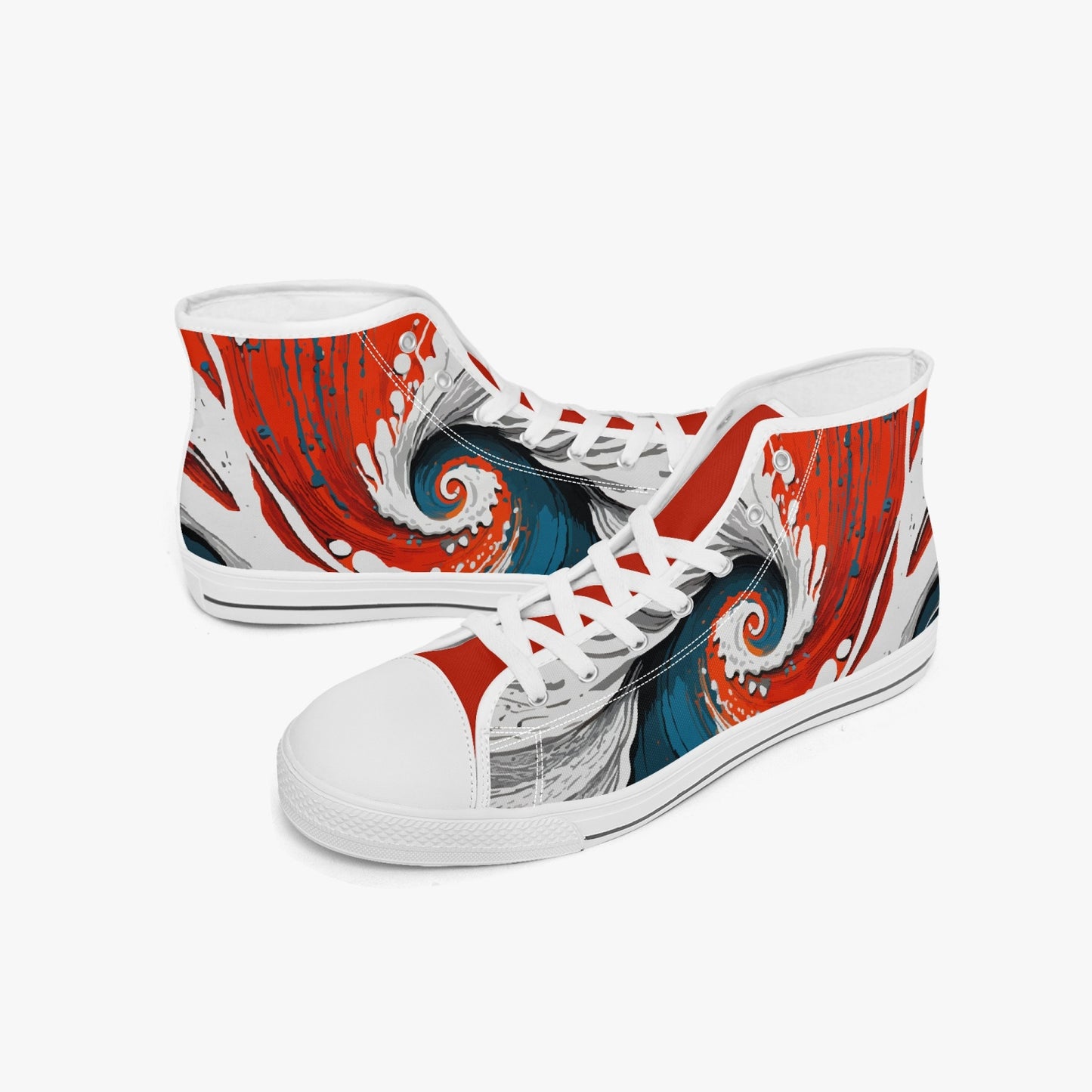 Hoge canvas sneaker - Retro Wave