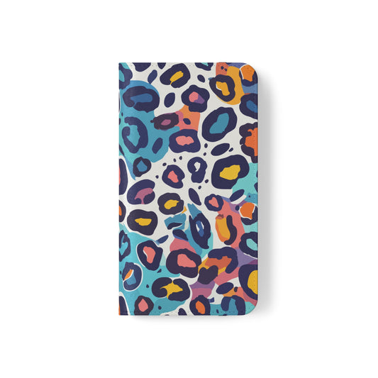 Samsung Flip Case - Blue Leopard