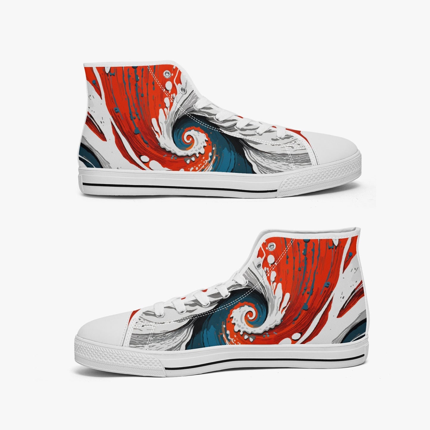 Hoge canvas sneaker - Retro Wave