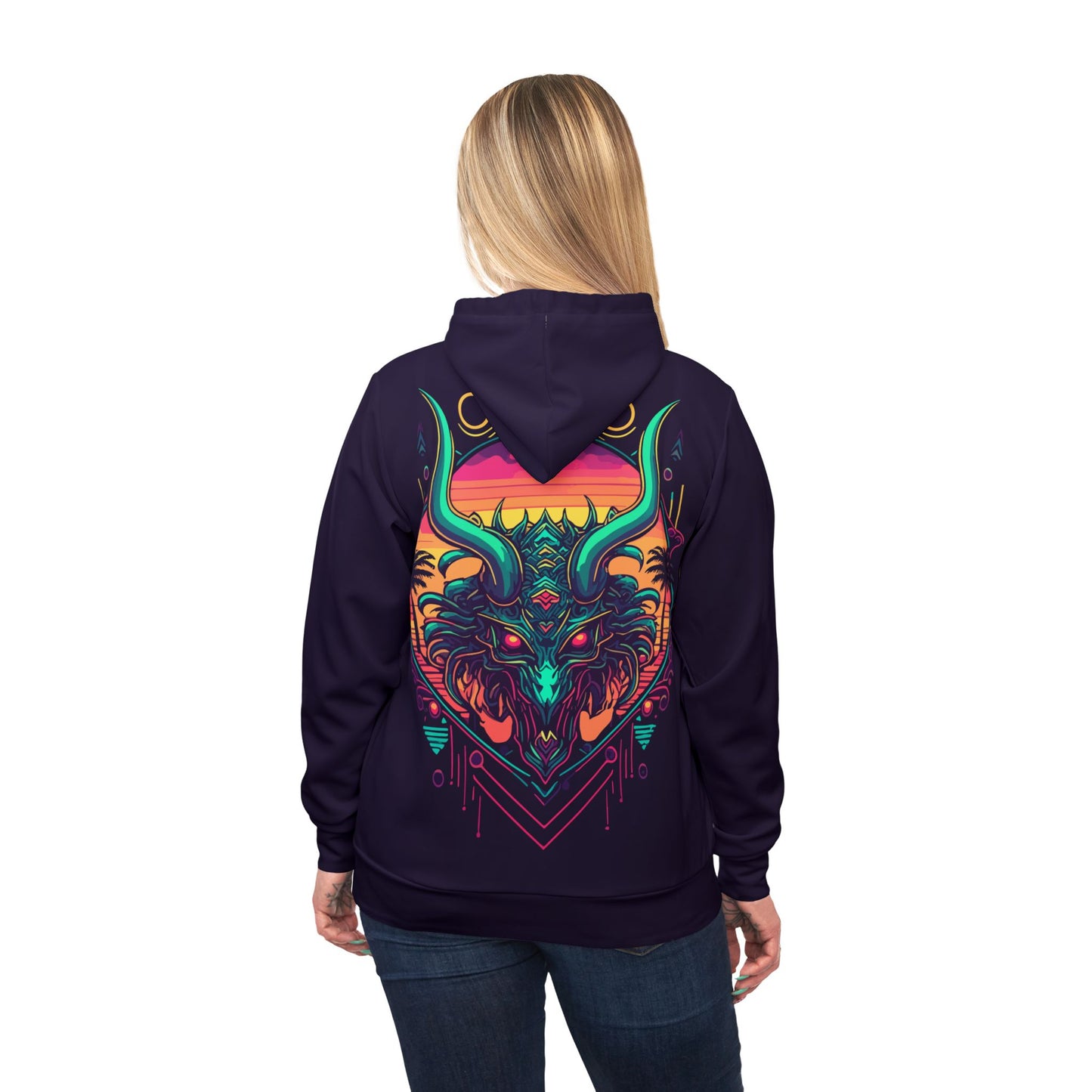 Hoodie met volledige rugprint - Mystic Dragon