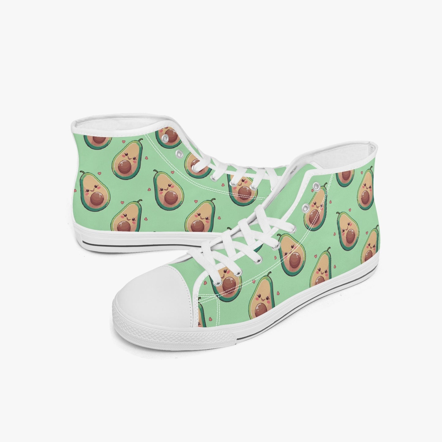 Hoge canvas sneakers - Cute avocado's