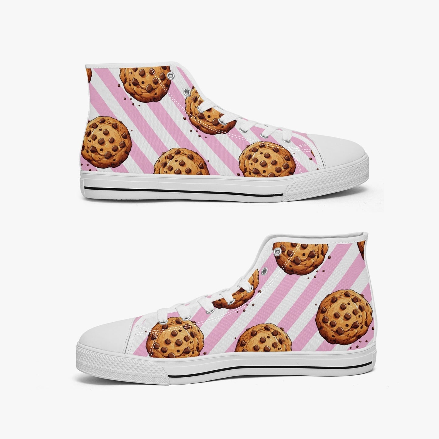 Hoge canvas sneaker - Chocolate Chip Cookie