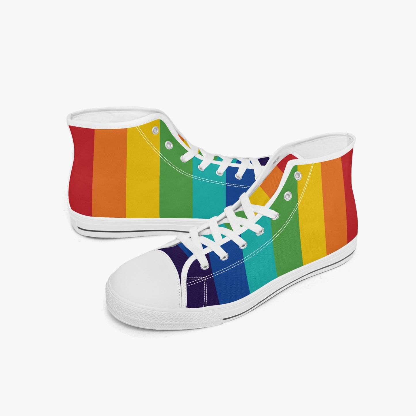 Hoge canvas sneakers - Rainbow