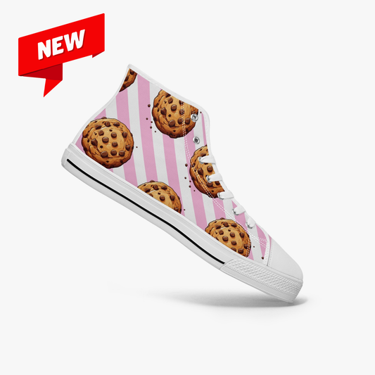 Hoge canvas sneaker - Chocolate Chip Cookie